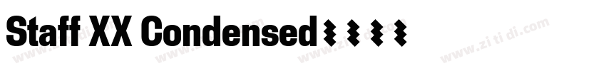 Staff XX Condensed字体转换